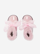 Andanines Girls Patent Leather Boots in Pink