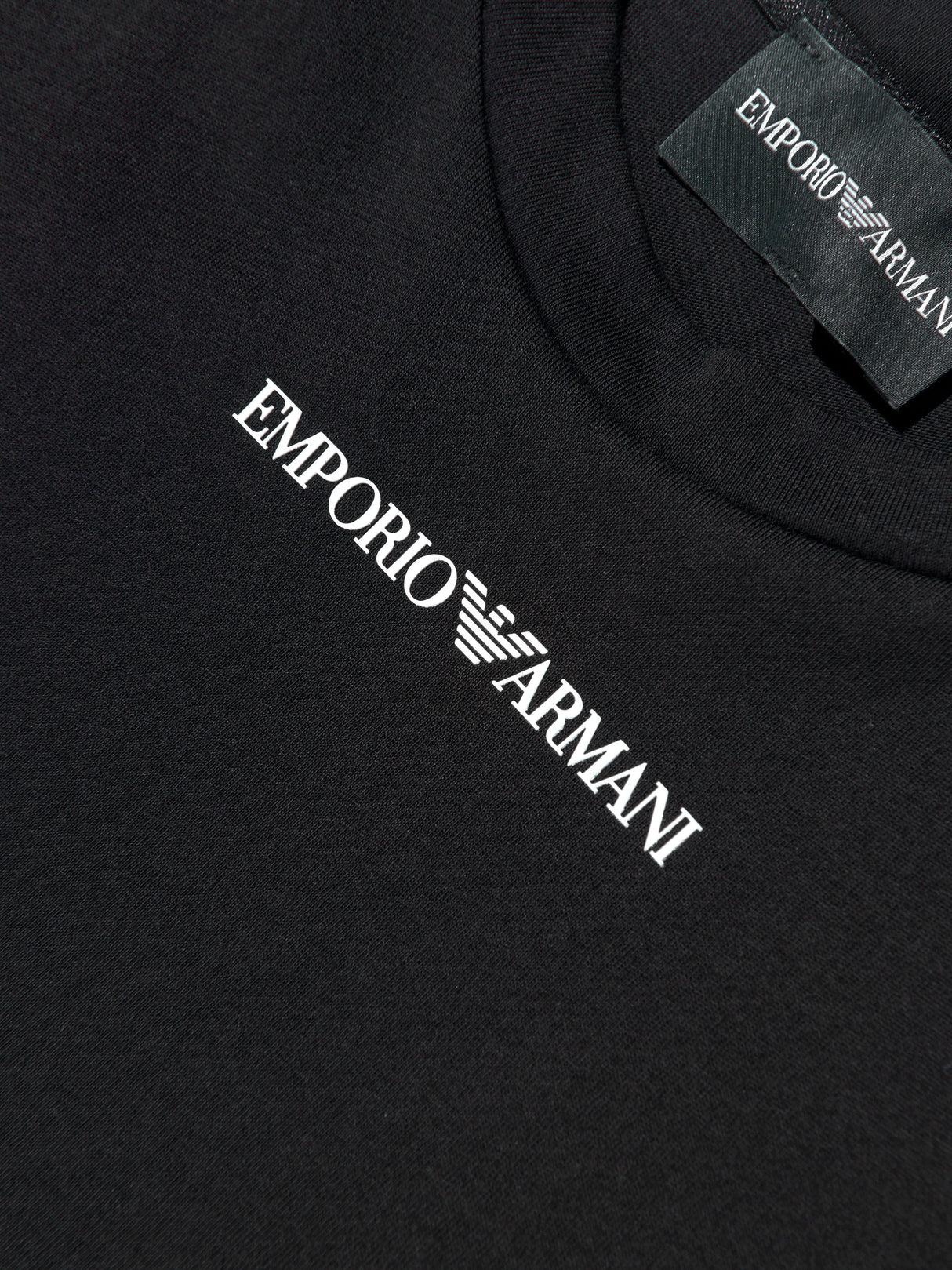 Emporio Armani Boys Logo T-Shirt in Black