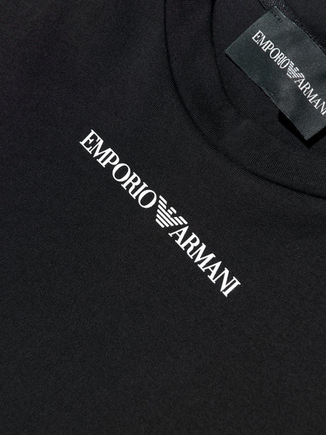 Emporio Armani Boys Logo T-Shirt in Black