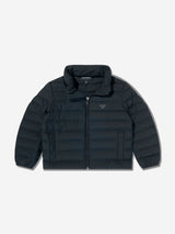 Emporio Armani Boys Down Padded Puffer Jacket in Navy