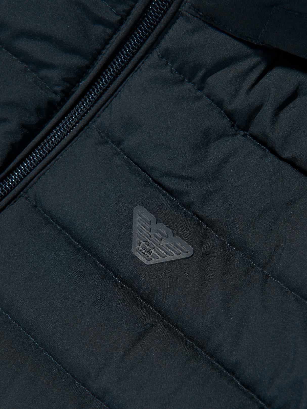 Emporio Armani Boys Down Padded Puffer Jacket in Navy