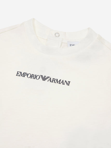 Emporio Armani Baby Boys Essential T-Shirt in White