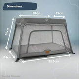 Airpod 3 Travel Cot Includes Newborn Insert - Light Grey