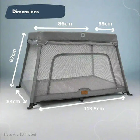 Airpod 3 Travel Cot Includes Newborn Insert - Light Grey