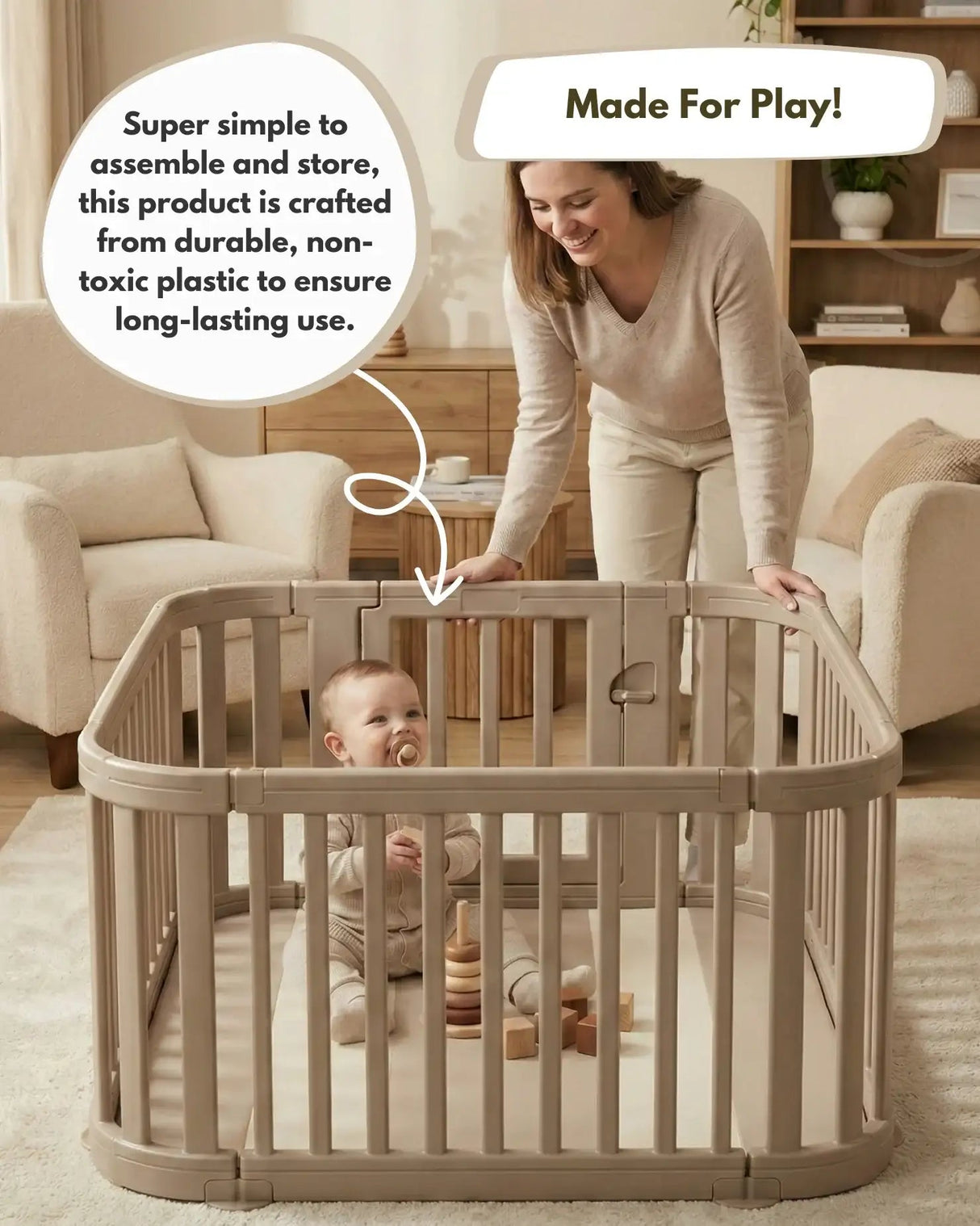 All Stars Playpen - Beige