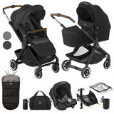 Jané Newel 10-Piece Complete Travel System Bundle  - Cold Black