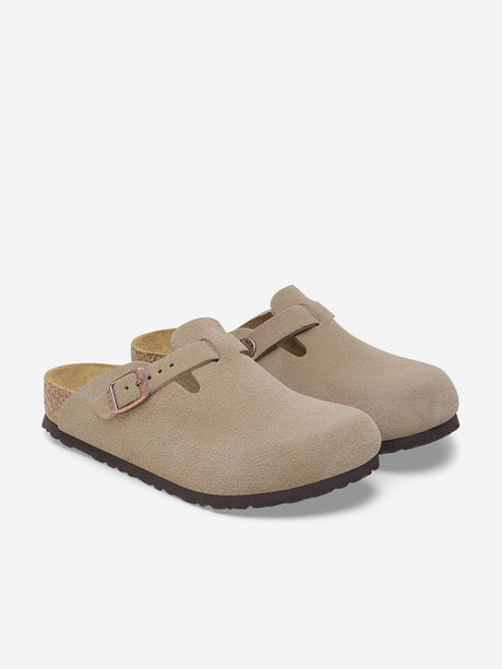 BIRKENSTOCK Kids Boston Clog Sandals in Beige