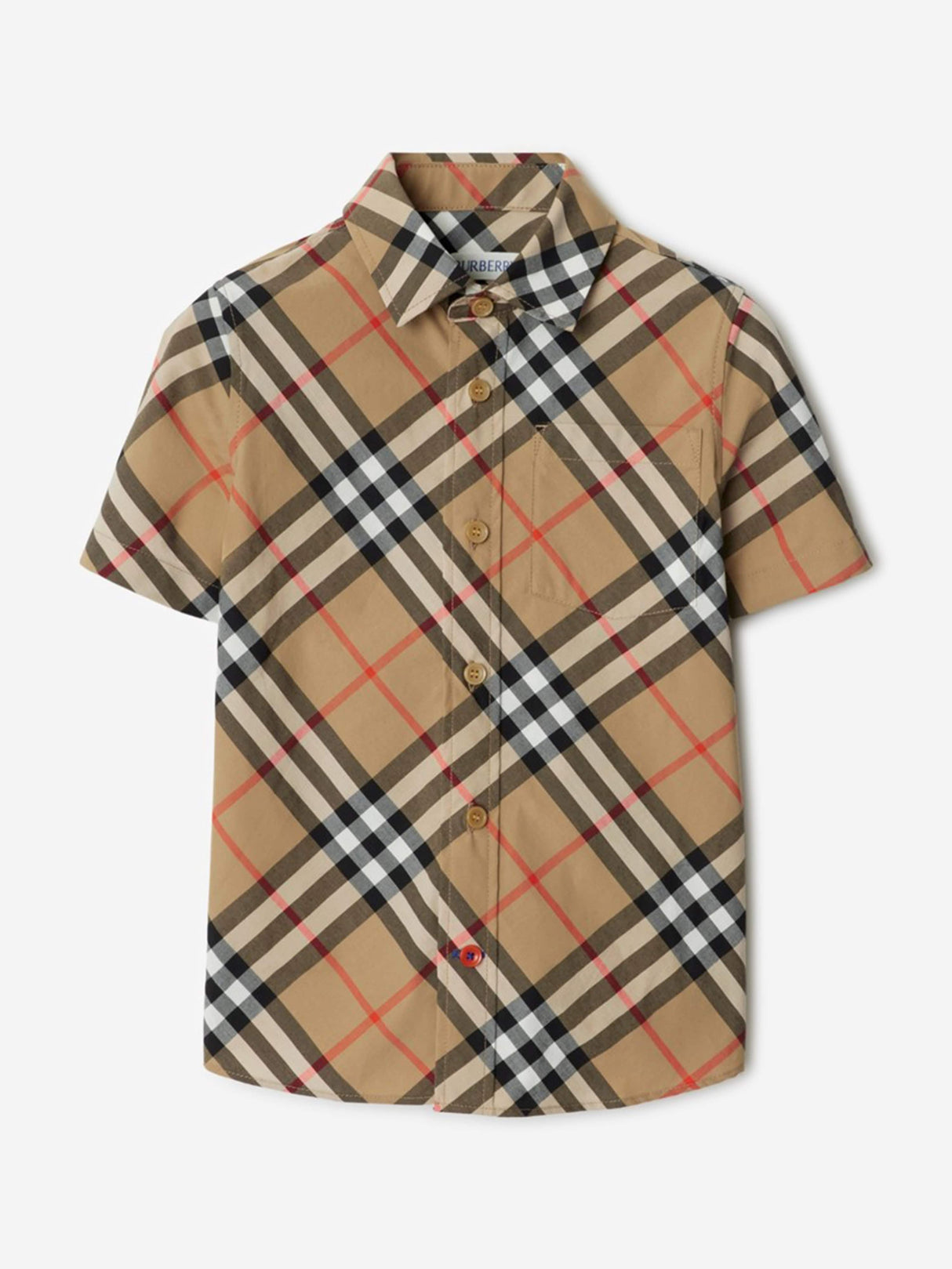 Burberry Boys Owen Essential Shirt in Beige