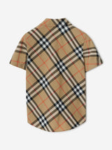 Burberry Boys Owen Essential Shirt in Beige