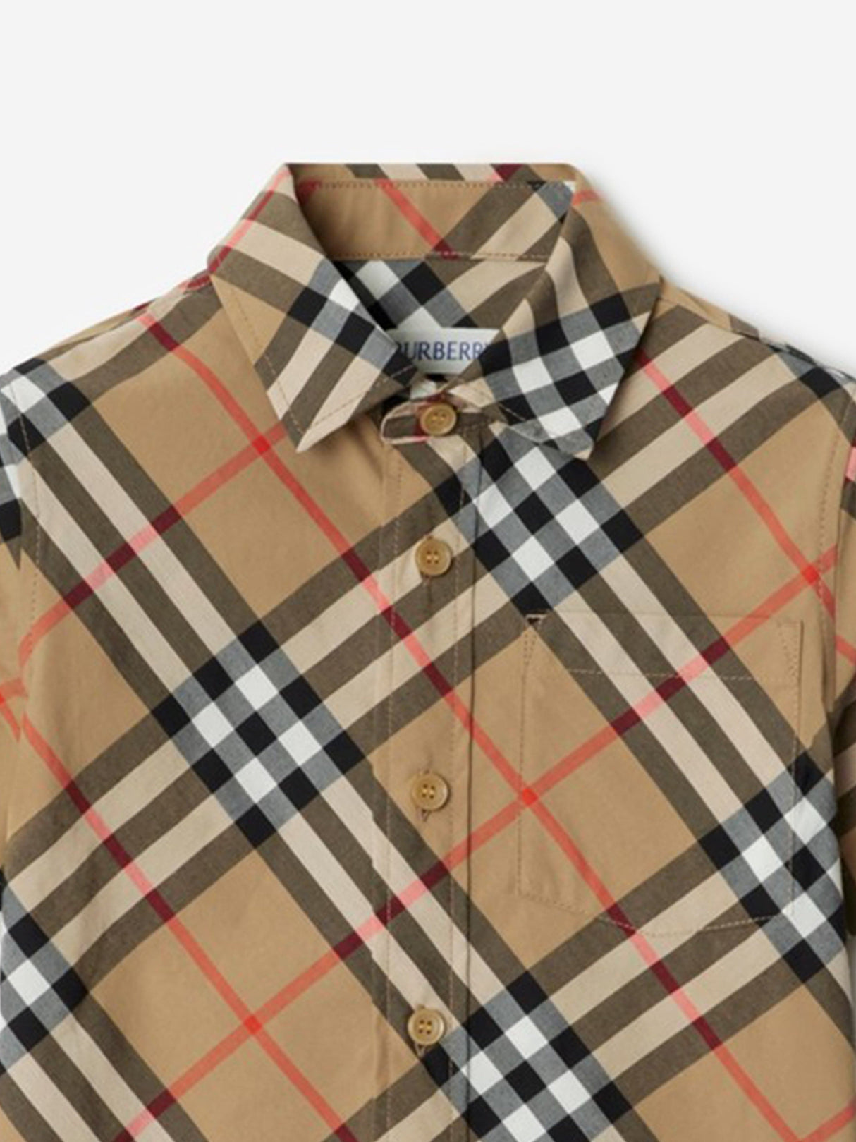 Burberry Boys Owen Essential Shirt in Beige