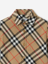 Burberry Boys Owen Essential Shirt in Beige