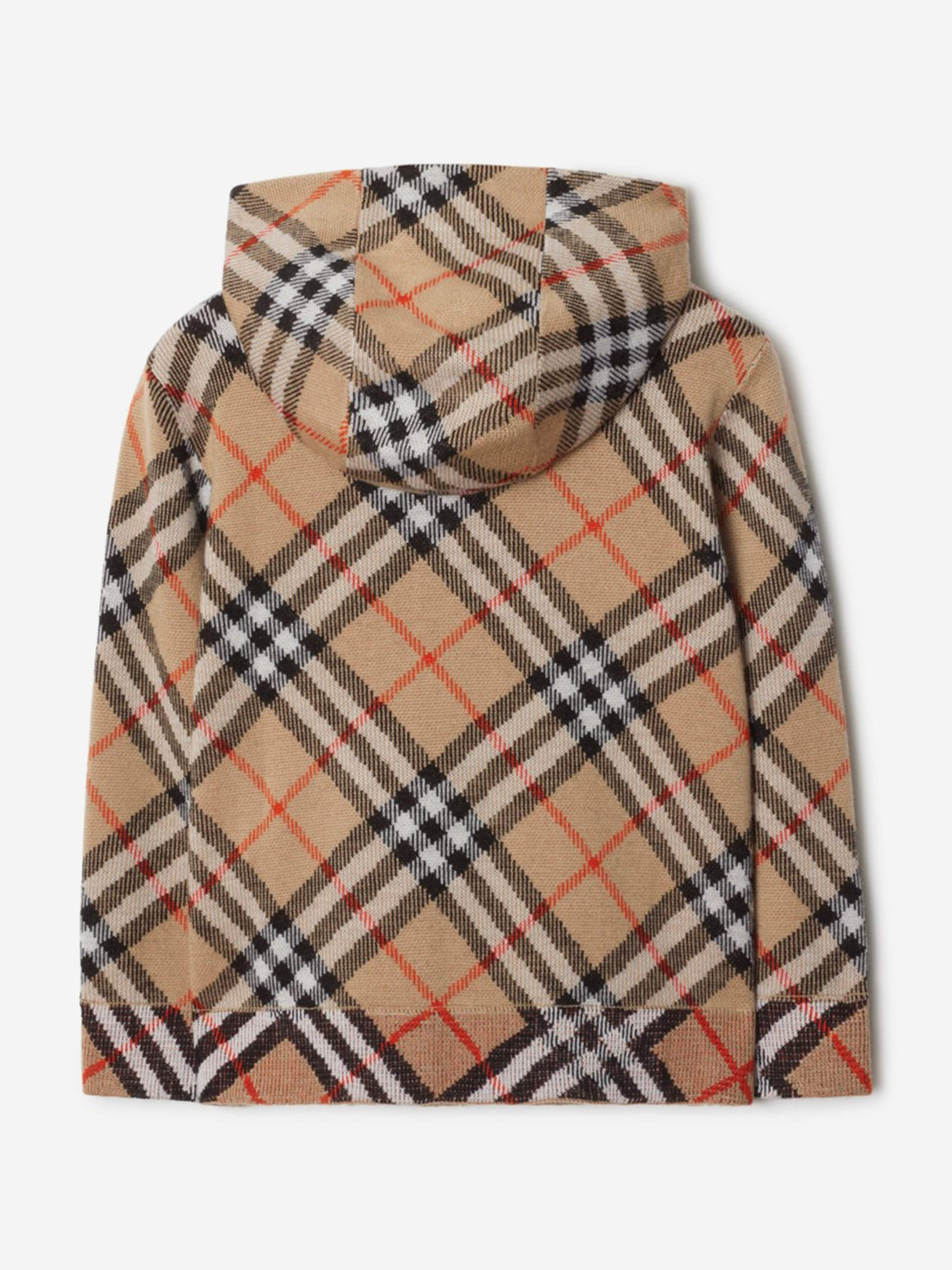 Burberry Boys Jimmy Check Zip Up Top in Beige