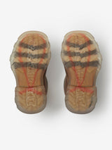 Burberry Kids Check Rubber Marsh High Boots in Beige