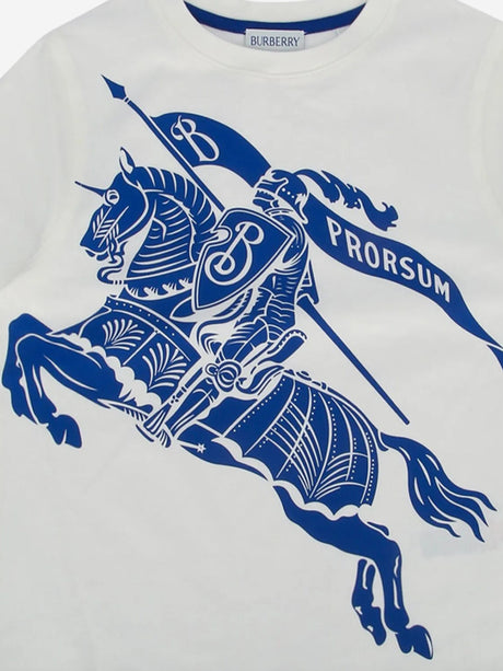 Burberry Kids Cedar Knight T-Shirt in White