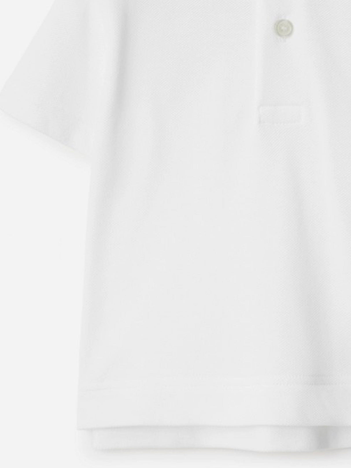Burberry Baby Boys Johane Check Collar Polo Shirt in White
