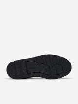 Clarks Boys Leather Lorcam Loop Shoes in Black (Wide Fit)