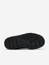 Clarks Boys Leather Lorcam Edge Shoes in Black (Wide Fit)