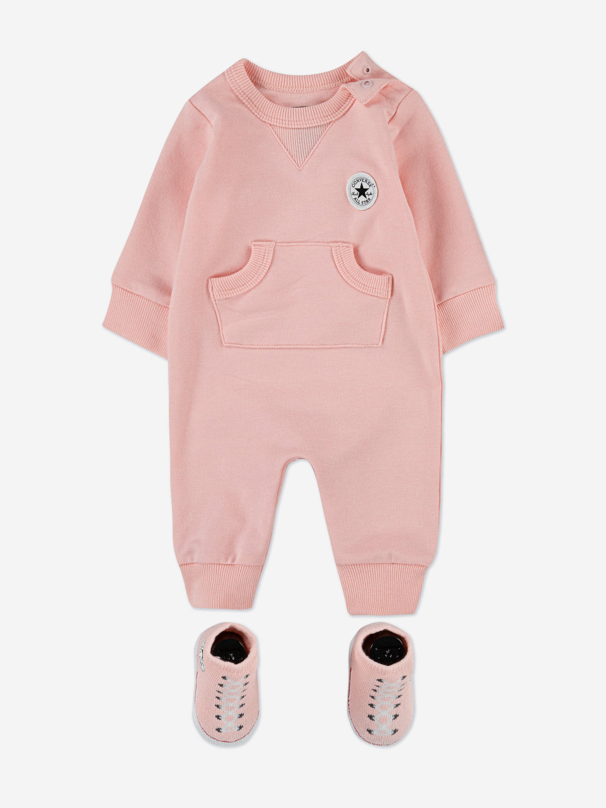 Converse Baby Girls Lil Chuck Romper Set in Pink | Johnston Prams ...