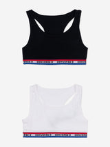 Converse Girls 2 Pack Racerback Bralette Set in Black