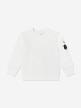C.P. Company Boys Lens Sweatshirt in Ivory