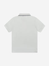 C.P. Company Boys Logo Polo Shirt in Grey