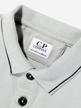 C.P. Company Boys Logo Polo Shirt in Grey