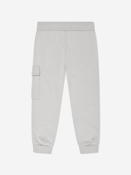 C.P. Company Boys Cargo Lens Joggers in Grey