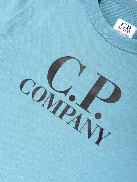 C.P. Company Boys Logo Sweatshirt in Blue