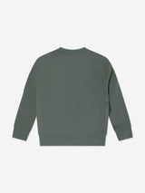 C.P. Company Boys Logo Sweatshirt in Grey