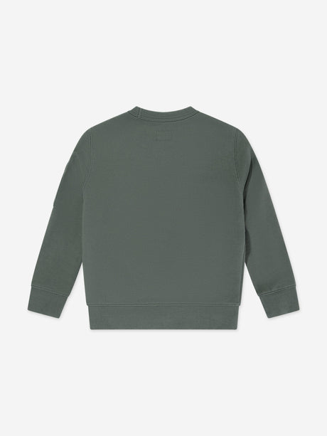 C.P. Company Boys Logo Sweatshirt in Grey