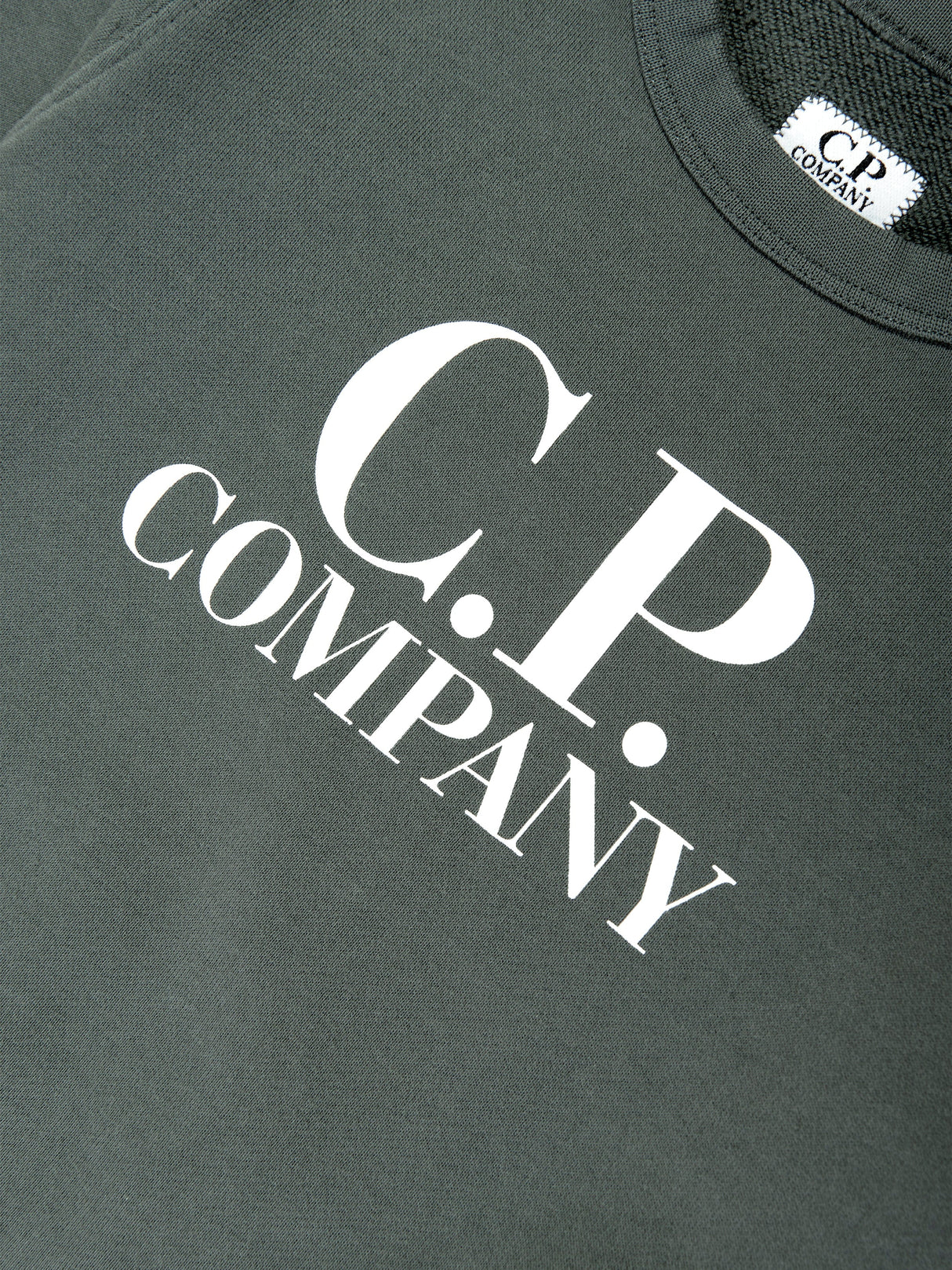 C.P. Company Boys Logo Sweatshirt in Grey