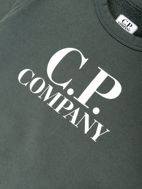 C.P. Company Boys Logo Sweatshirt in Grey