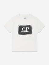 C.P. Company Boys Logo T-Shirt in Ivory