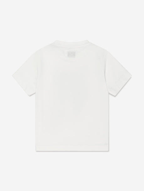 C.P. Company Boys Logo T-Shirt in Ivory