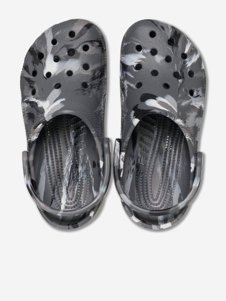Crocs Kids Classic Marbled Clog in Green