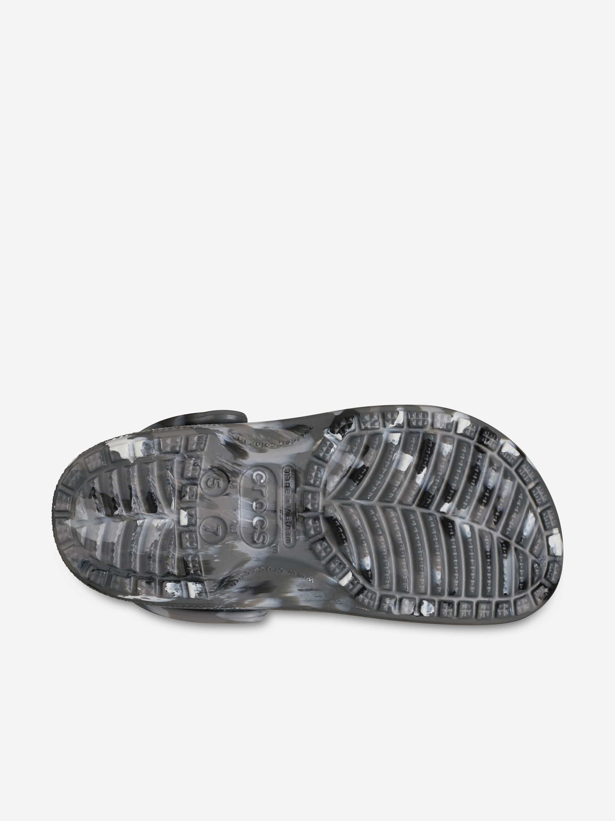 Crocs Kids Classic Marbled Clog in Green