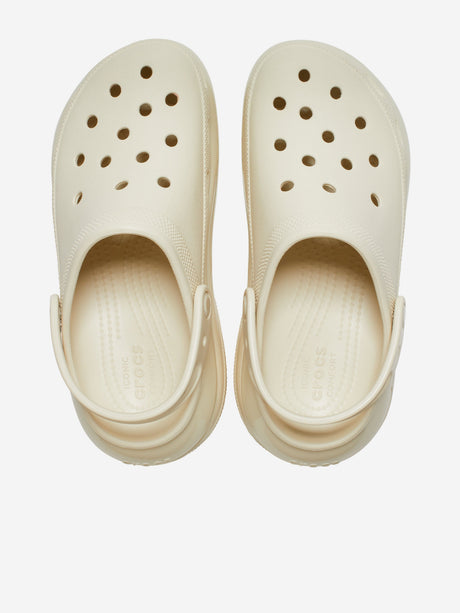 Crocs Kids Mega Crush Clog in Ivory