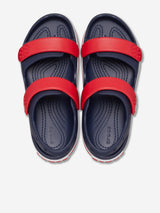 Crocs Kids Crocband Cruiser Sandal in Navy