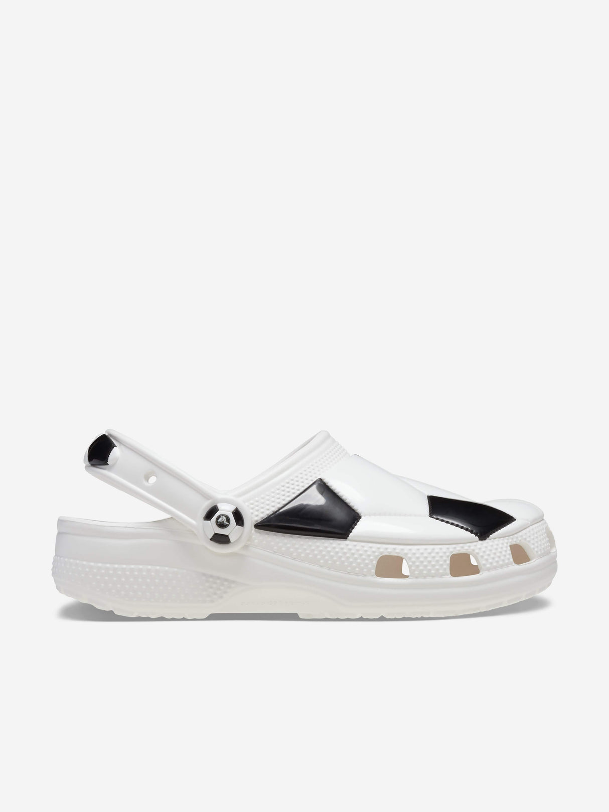 Crocs Kids Classic Soccer Ball Clog in White