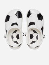 Crocs Kids Classic Soccer Ball Clog in White