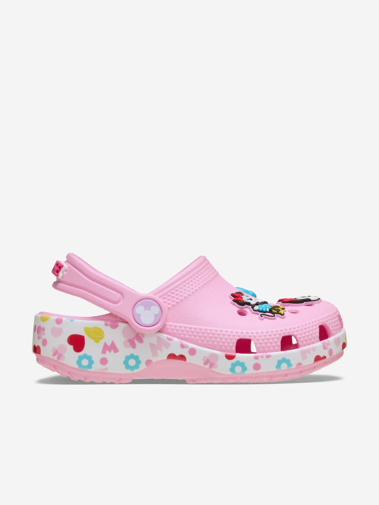 Crocs Girls Mickey Friends Minnie Classic Clog in Pink