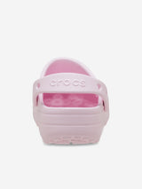 Crocs Girls Classic Floral Cut Out Clog in Pink