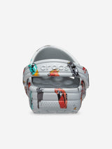 Crocs Boys Classic Race Cars Graphic Clog in Grey
