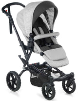 Jané Crosswalk-R All-Terrain Travel System with Sweet Carrycot & Koos iSize R1, Tech Mouse / Black Grey