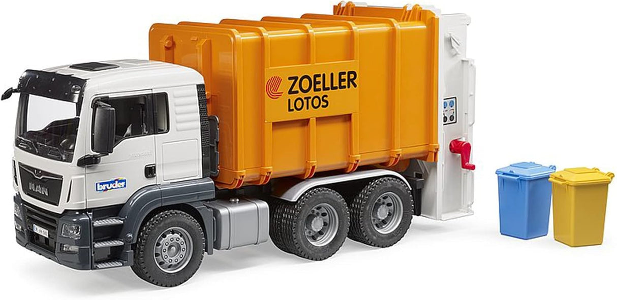 Bruder MAN TGS Rear Loading Garbage Truck, Scale 1:16