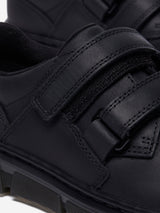 Dr Martens Boys Raffe Leather Strap Shoes in Black