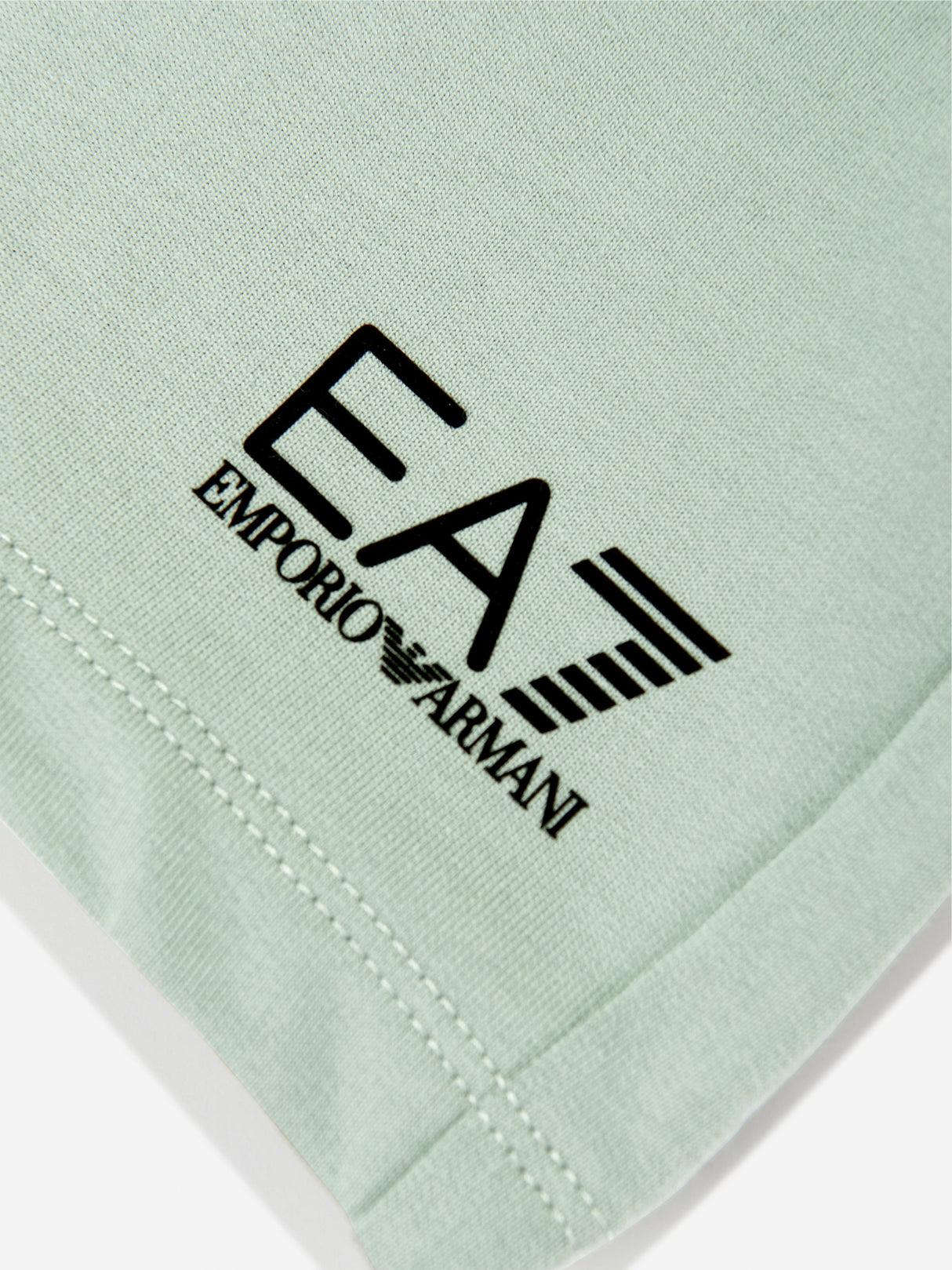 EA7 Emporio Armani Boys Logo Bermuda Shorts in Green