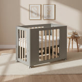 Cocoon Evoke 4 in 1 Nursery Furniture System – Bassinet, Cot, Toddler Bed & Sofa, Dove Grey / Natural Wash