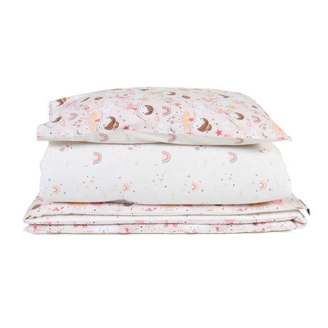 FORREST 3 Piece Reversible Cot Bed Set – Organic Cotton Baby Bedding - Fairy