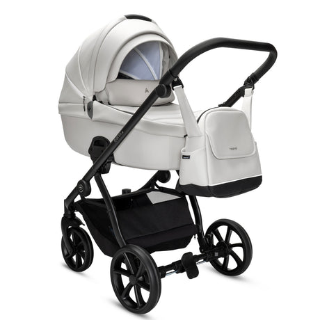 Noordi Fjordi V2 Leather - 2in1 Pushchair with ThermoCot™ Carrycot- Cloud